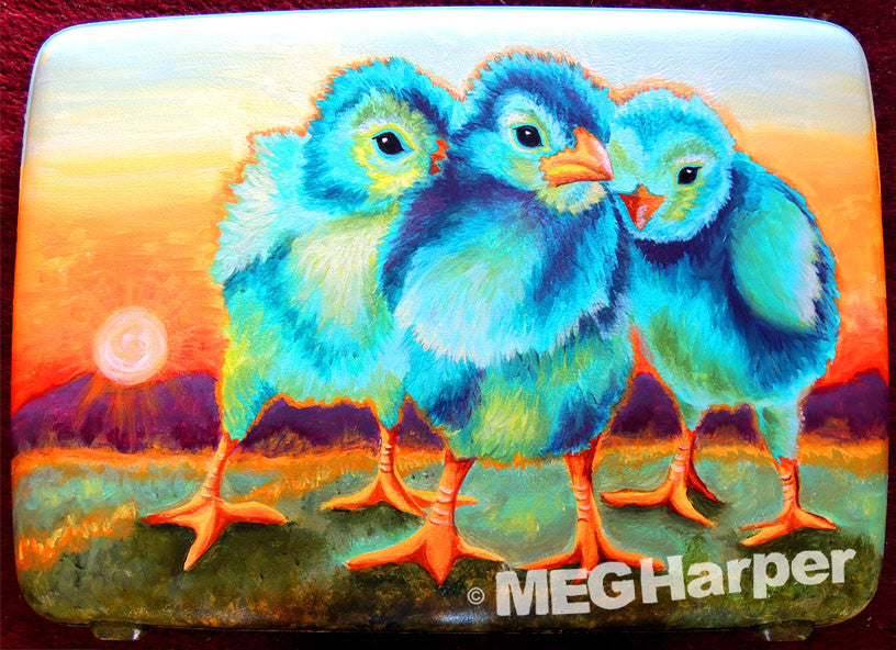 Custom Animal Painting_Chicks_3 Chicks 2 Cherish