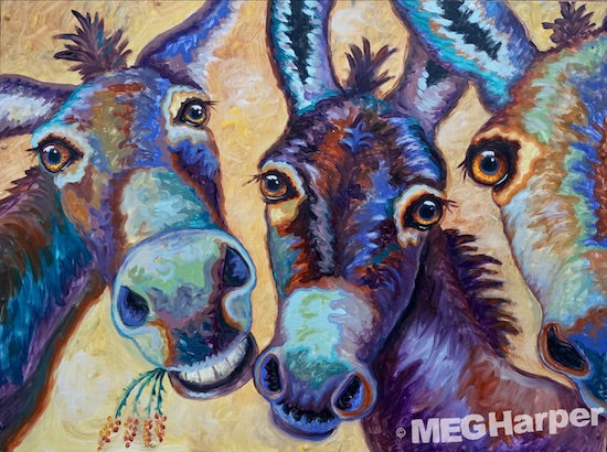 Custom Animal Panting_Donkey_Keep Calm and Love Donkeys