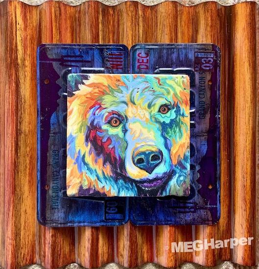 Custom Animal Painting_Tile Print_Can't Bear it Without You