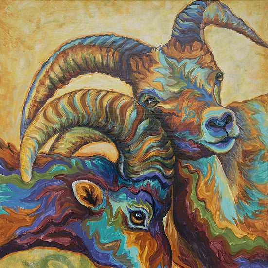 Custom Animal Painting_Ram_Love