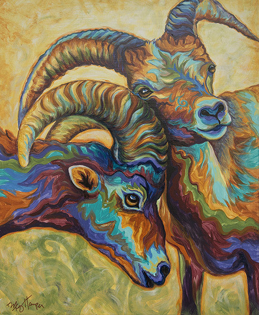 Custom Animal Painting_Ram_Love