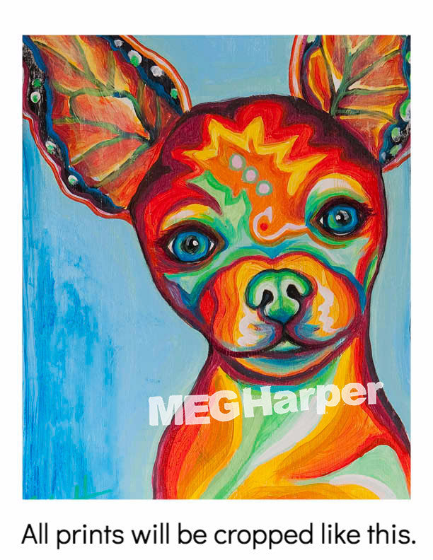 Custom Pet Portrait_Dog_Butterfly Kisses