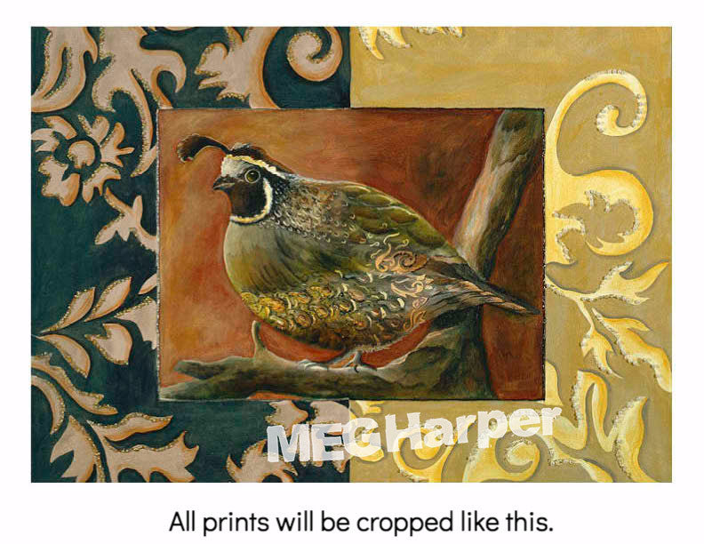 Custom Animal Painting_Quail_Boxed Quail