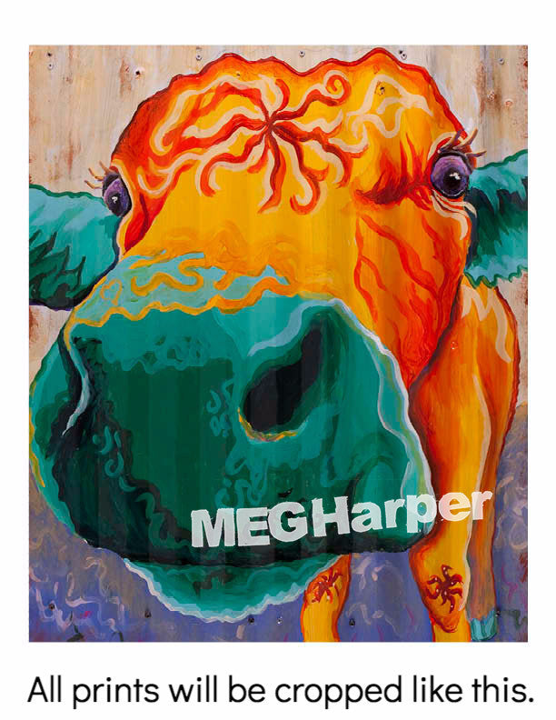 Custom Animal Painting_Cow_Moo Love