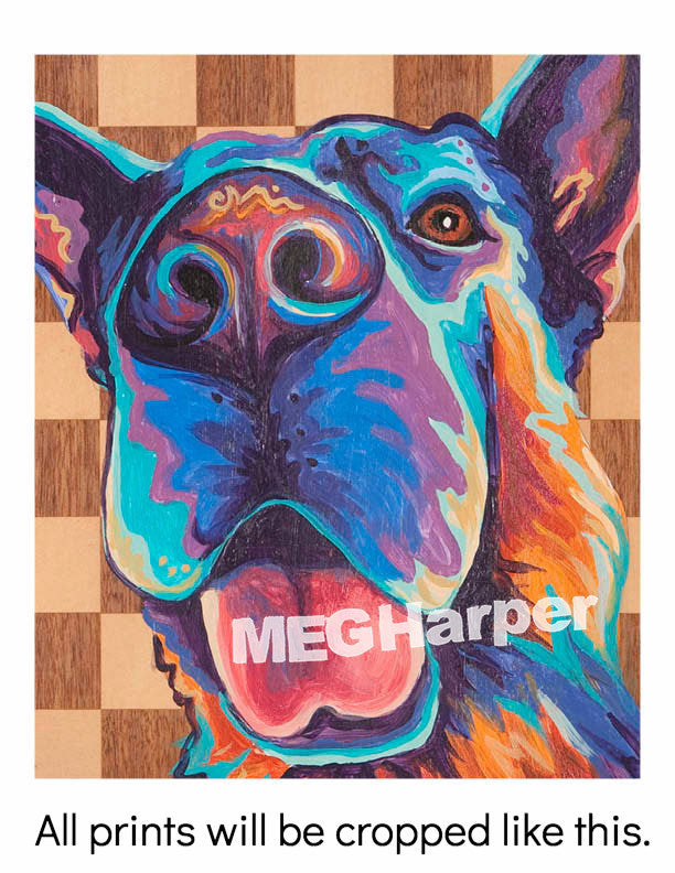 Custom Pet Portrait_Dog_King Me