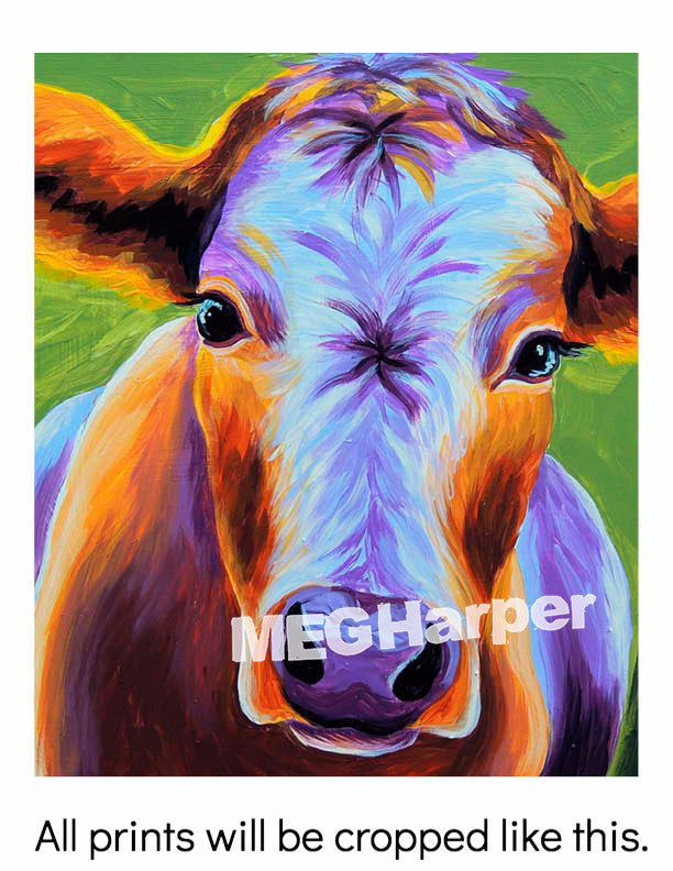 Custom Animal Painting_Cow_Sweet Moo Melody
