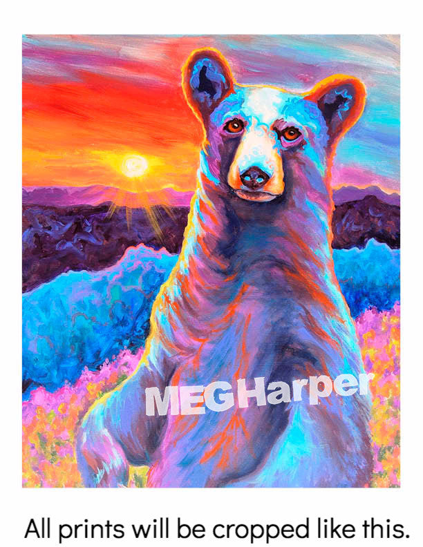 Custom Animal Painting_Bear_Sir Bluebee of Breckenridge