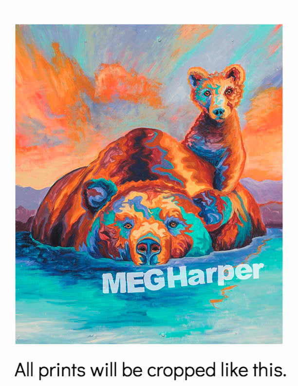 Custom Animal Painting_Bear_Peaceful, Easy Feelin’