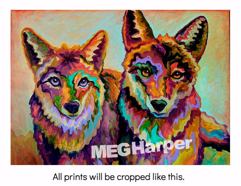 Custom Animal Painting_Coyote_Partners in Crime & Folly