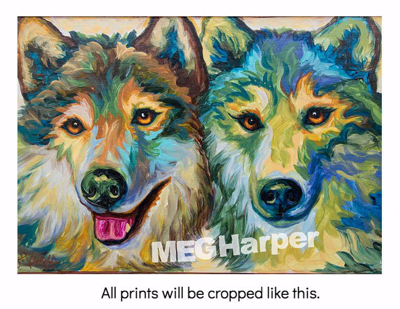 Custom Animal Painting_Wolf_Lobo Selfie