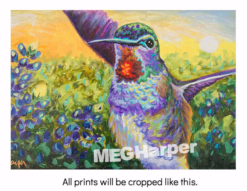 Custom Animal Painting_Hummingbird_Hearts a Flutter