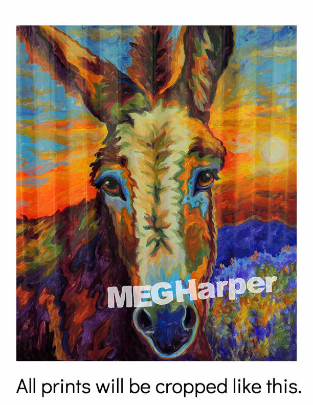 Custom Animal Painting_Donkey_It's a Great Peaceful Ass