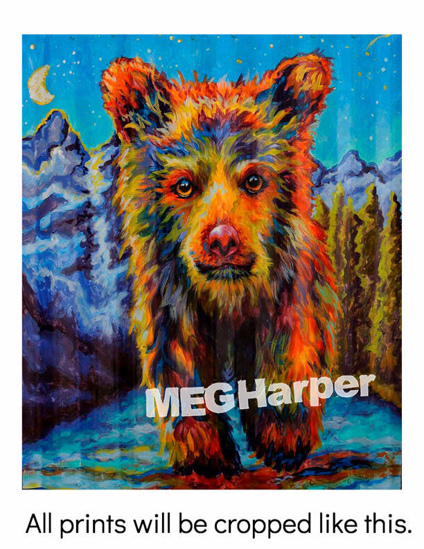 Custom Animal Painting_Bear_Late for Supper