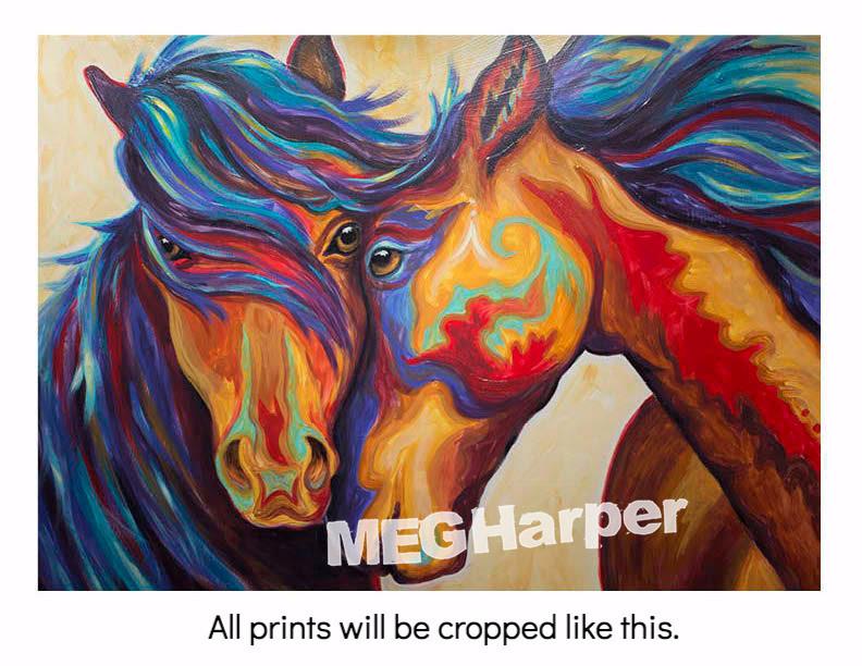 Custom Animal Painting_Horse_Whisper Sweet Nothing