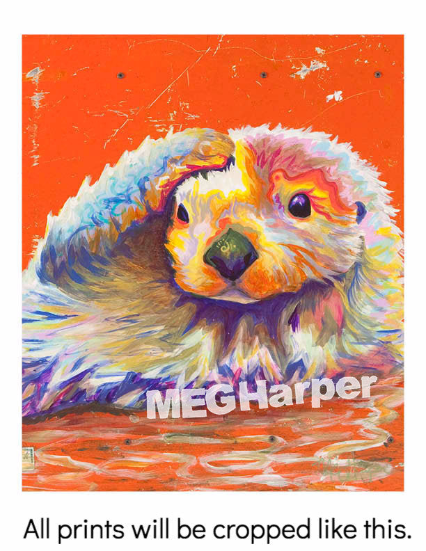 Custom Animal Painting_Otter_Pondering Life