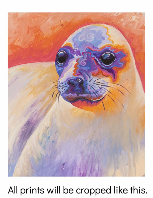 Custom Animal Painting_Seal_Sealed With a Kiss