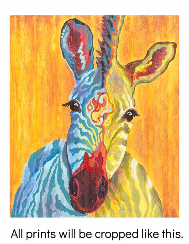 Custom Animal Painting_Zebra_Here Comes The Fun