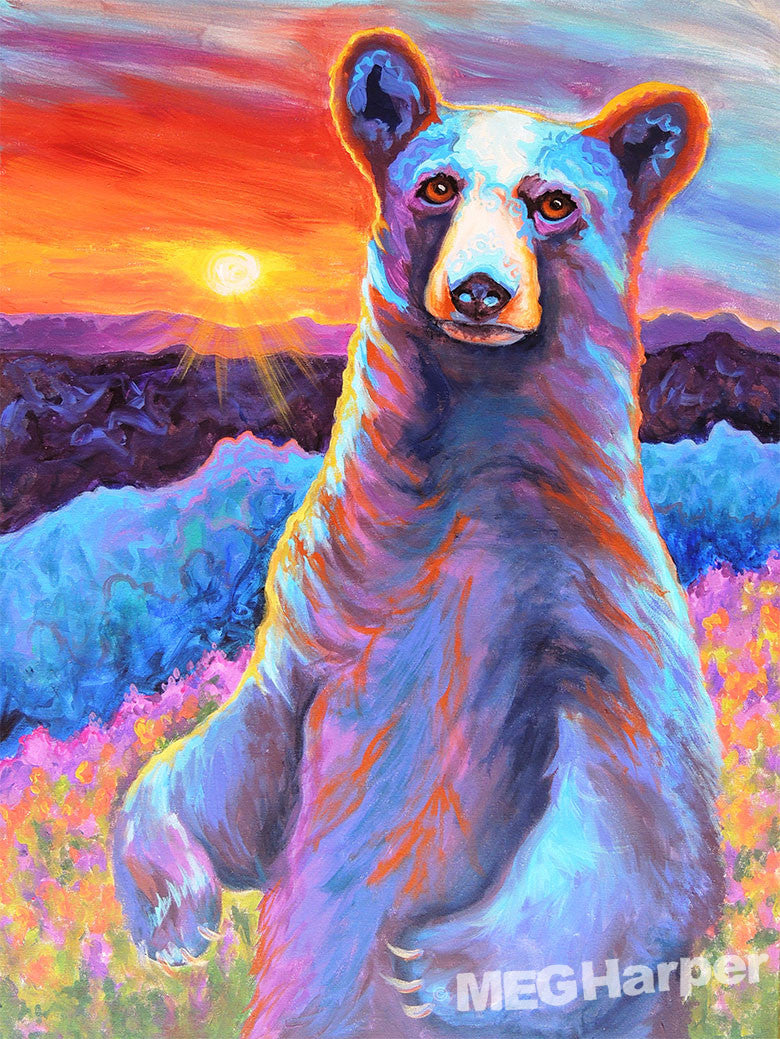 Custom Animal Painting_Bear_Sir Bluebee of Breckenridge