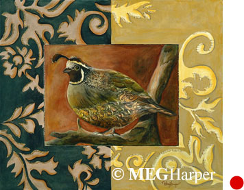 Custom Animal Painting_Quail_Boxed Quail