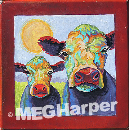 Custom Animal Painting_Cow_Bozeman Bovine