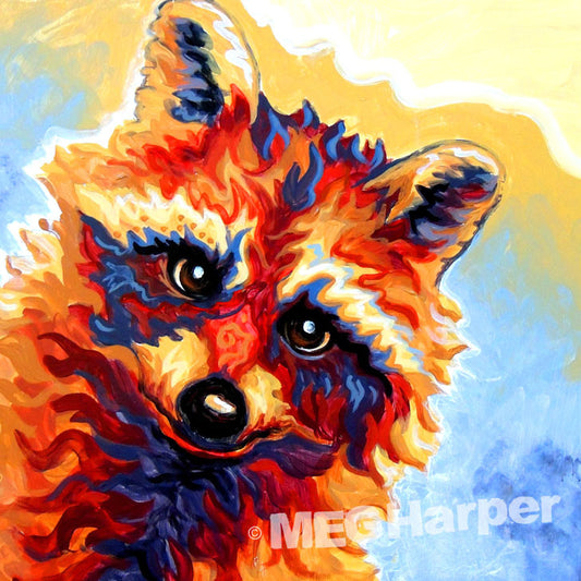 Custom Animal Painting_Racoon_Brazen Bandido