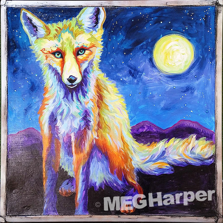 Custom Animal Painting_Fox_Brush With Serenity