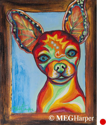 Custom Pet Portrait_Dog_Butterfly Kisses