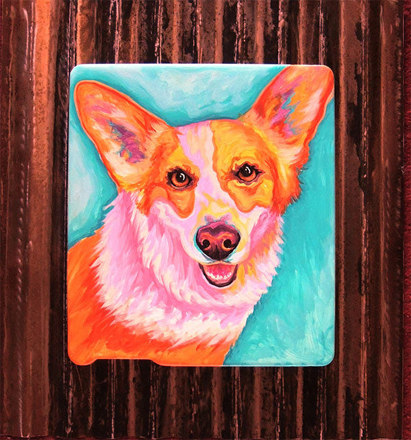 Custom Pet Portrait_Dog_Rock Star Corgi