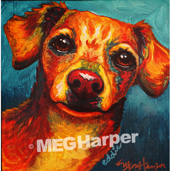 Custom Pet Portrait_Dog_Eddie