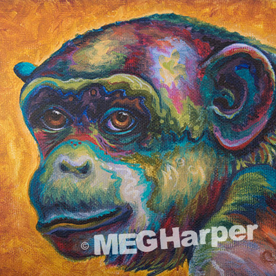 Custom Animal Painting_Monkey_Inspiring Random Acts of Cleverness