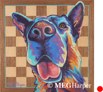 Custom Pet Portrait_Dog_King Me
