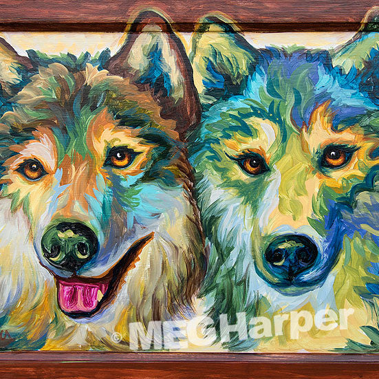 Custom Animal Painting_Wolf_Lobo Selfie