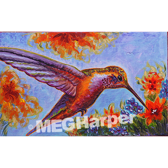 Custom Animal Painting_Bird_Nectar of the Gods