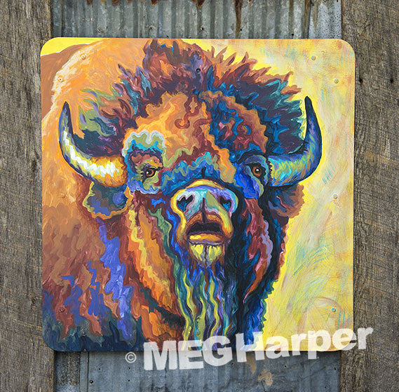 Custom Animal Painting_Buffalo_OM on the Range