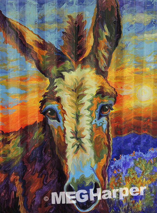 Custom Animal Painting_Donkey_It's a Great Peaceful Ass