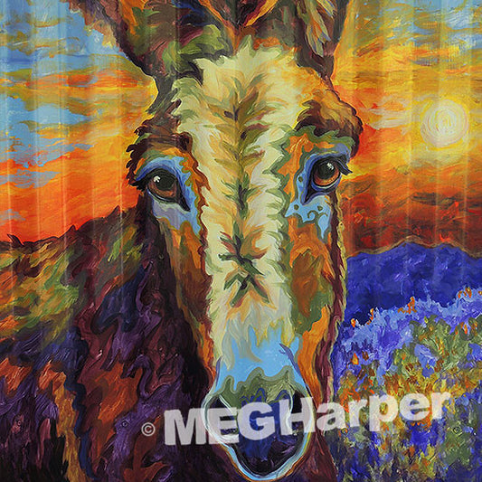 Custom Animal Painting_Donkey_It's a Great Peaceful Ass