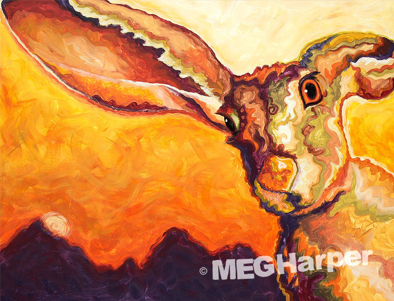 Custom Animal Painting_Rabbit_Run Baby Run