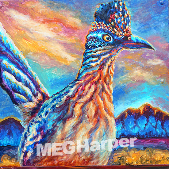 Custom Animal Painting_Bird_Stand in Your Power