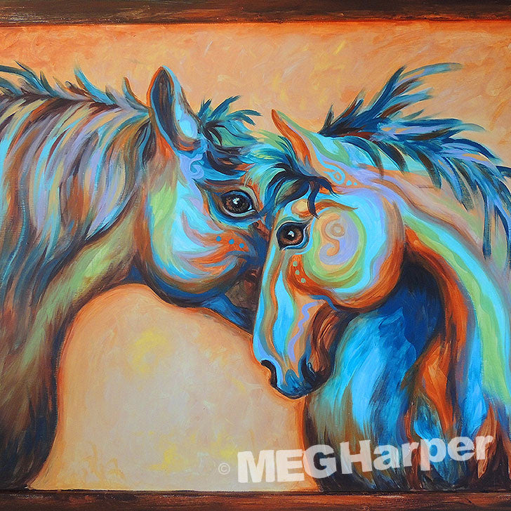Custom Animal Painting_Horse_Tenderness