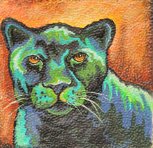 Custom Animal Painting_Panther_Black Panther