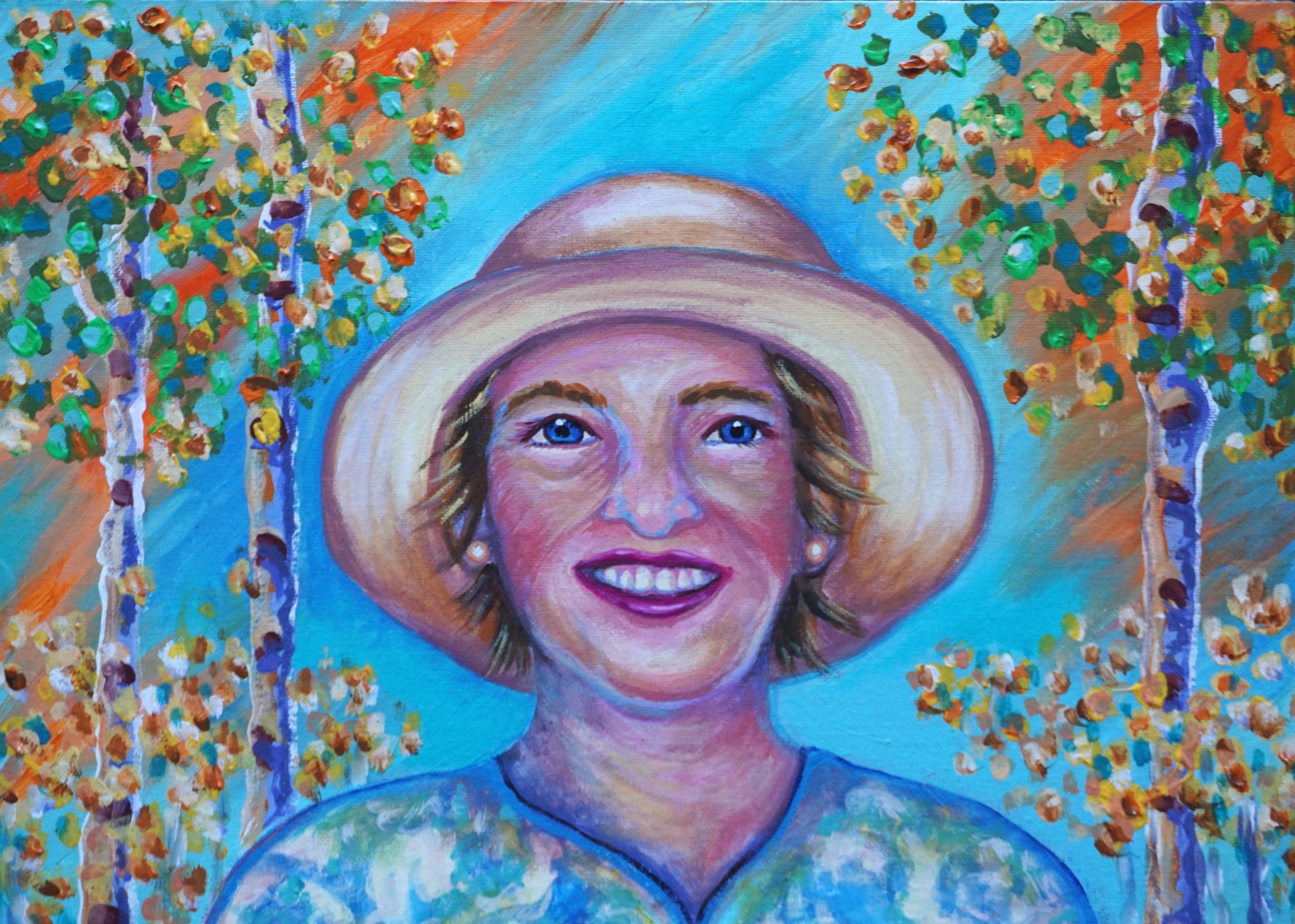 custom endearing portrait of someone's mom from old black and white photos