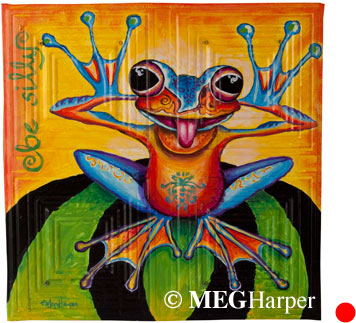 Custom Animal Painting_Frog_Be Silly