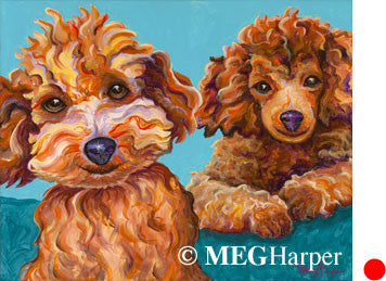 Custom Pet Portrait_Dog_Benny and Ruby