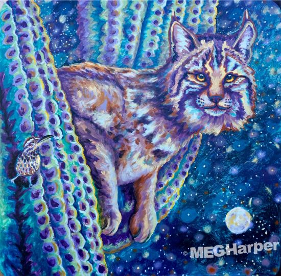 Custom Animal Painting_Bobcat_Trust Your Instincts