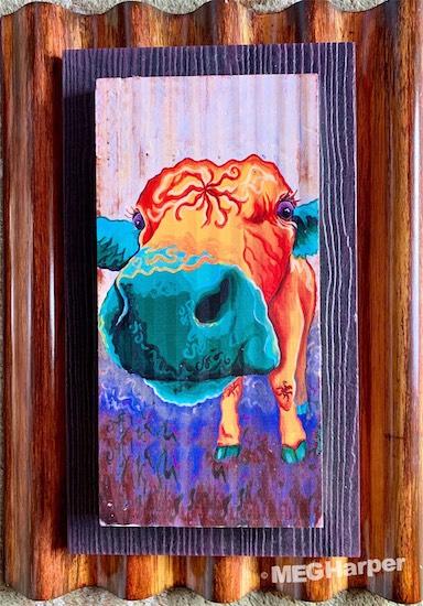 Custom Animal Painting_Tile Print_Moo Love