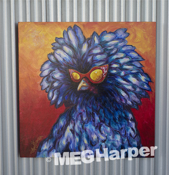 Custom Animal Painting_Chicken_Futures So Bright