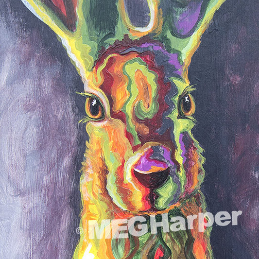 Custom Animal Painting_Rabbit_Hares to the Heart