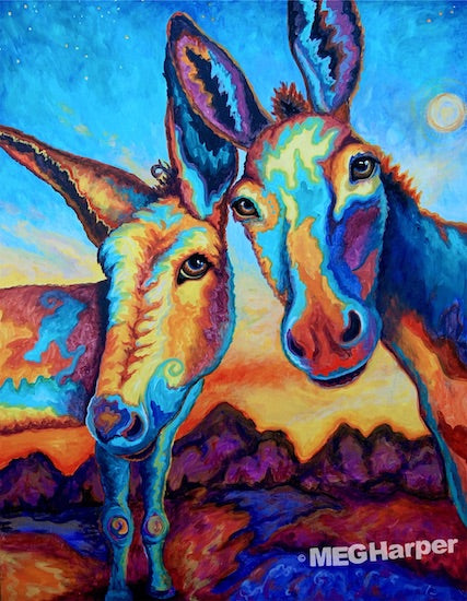 Custom Animal Painting_Donkey_Laughing your ass off