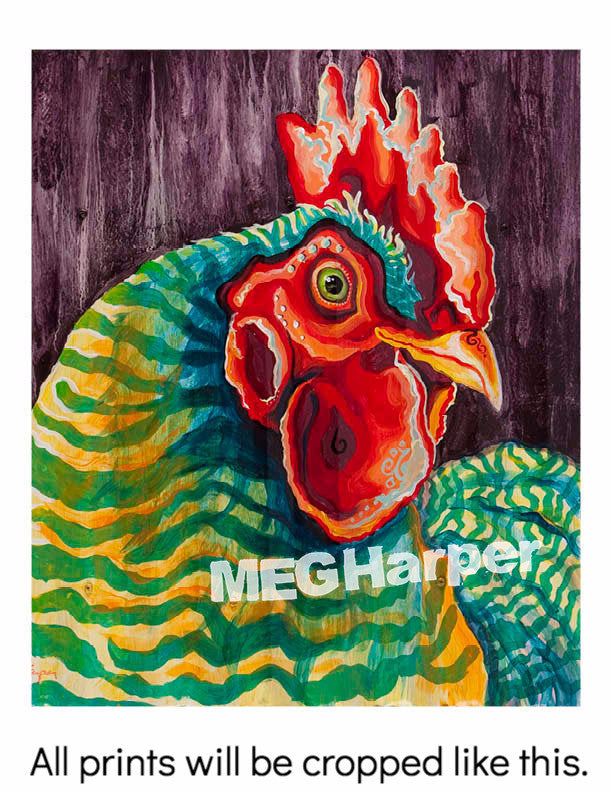 Custom Animal Painting_Rooster_King of the Coop