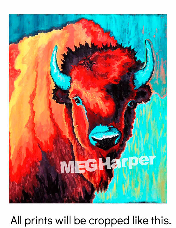 Custom Animal Painting_Buffalo_Down to Earth